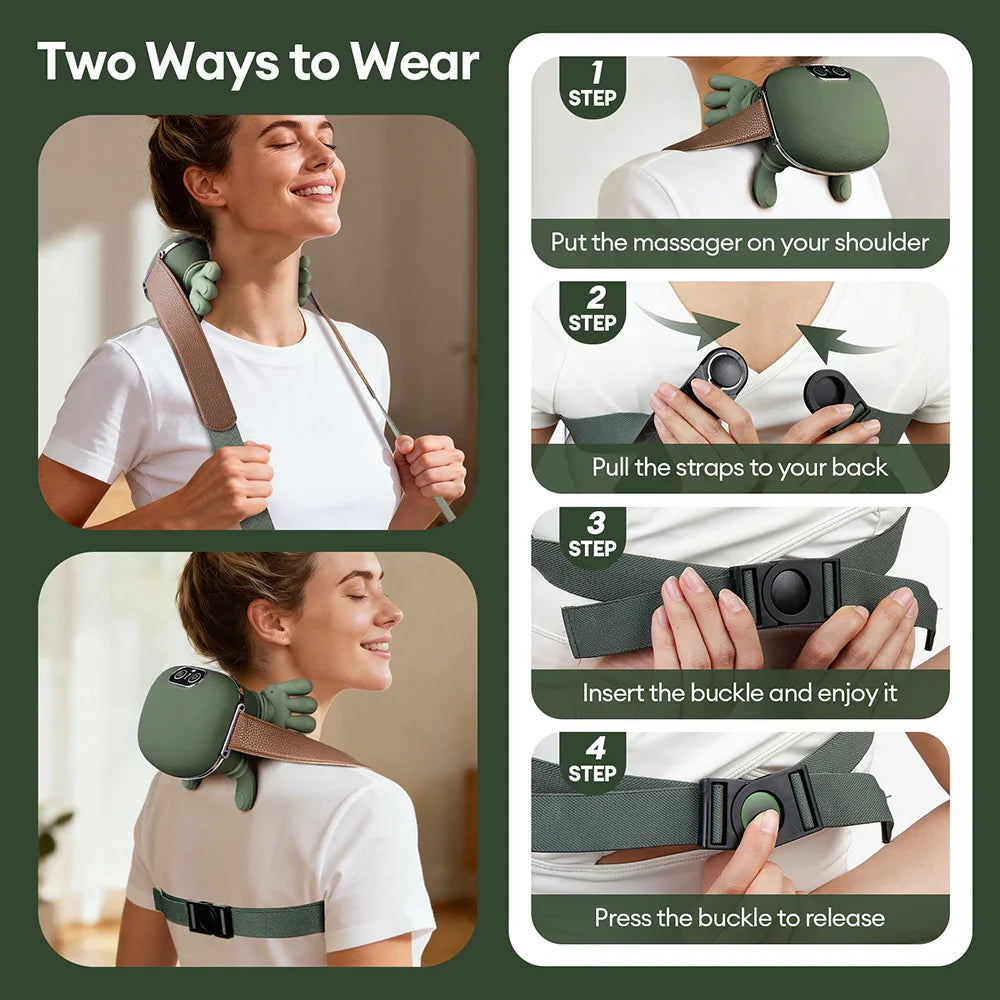 Smart Neck Massager – Wireless Cervical & Shoulder Relief Device - Cart-24