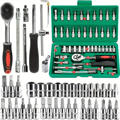 Mechanic Tool Kit – Socket & Hex Bit Set for Auto Repair